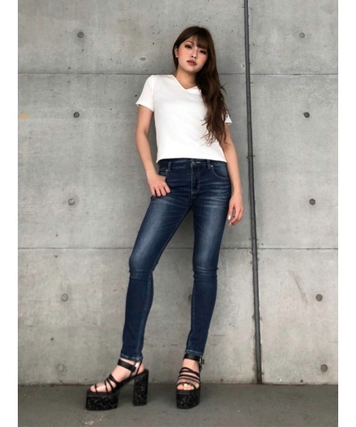 ENVYM（アンビー）の「バックレースリブTOPS（Tシャツ/カットソー・レディース・ブラック/ベージュ/ホワイト・FREE）」の18枚目の写真