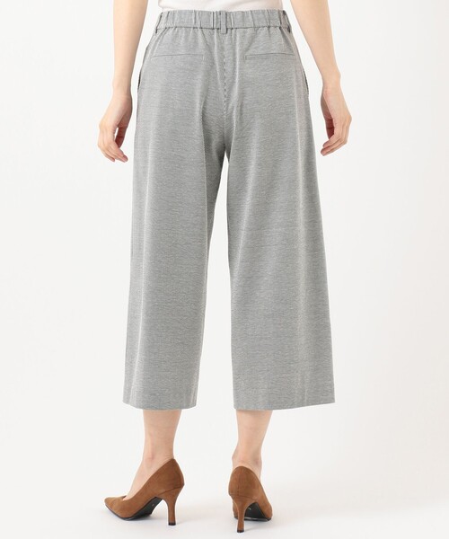 J.PRESS Ladies（J.プレス レディス）の「【洗える】コットンリネンストライプジャージ ワイドパンツ（その他パンツ・レディース・ネイビー系1/ネイビー系2・S/XS/XXS）」の4枚目の写真