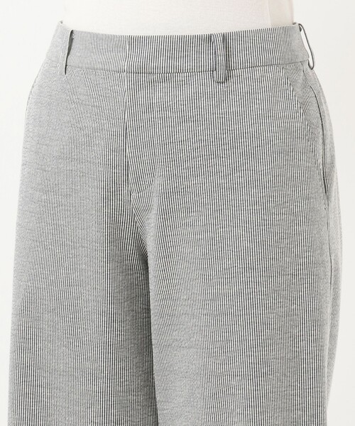 J.PRESS Ladies（J.プレス レディス）の「【洗える】コットンリネンストライプジャージ ワイドパンツ（その他パンツ・レディース・ネイビー系1/ネイビー系2・S/XS/XXS）」の5枚目の写真