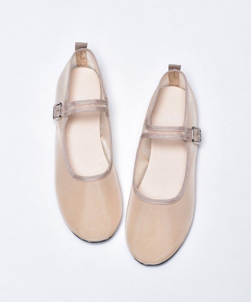 SVEC(シュベック)の「シースルー チュール カンフーシューズ /(バレエシューズ・レディース・ブラック/アイボリー・36/38/35/37/40/39)」の12枚目の写真