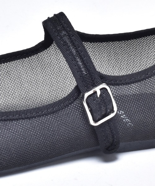 SVEC(シュベック)の「シースルー チュール カンフーシューズ /(バレエシューズ・レディース・ブラック/アイボリー・36/38/35/37/40/39)」の5枚目の写真