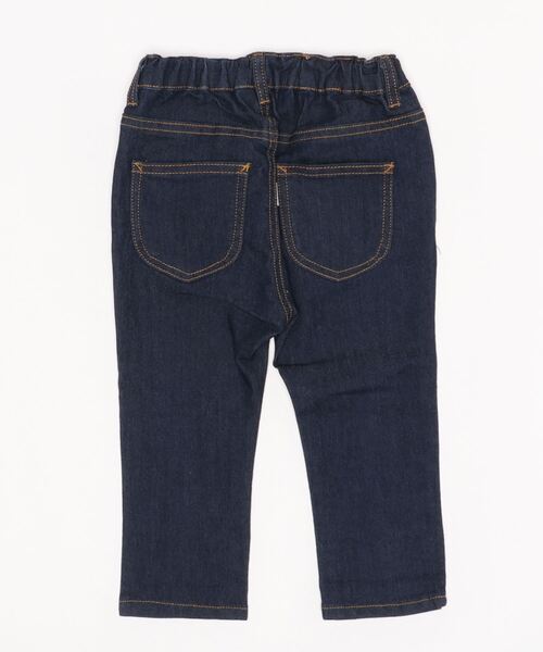 apres les cours（アプレレクール）の「デニムパンツ 10分丈（デニムパンツ・キッズ・インディゴブルー・90）」の2枚目の写真