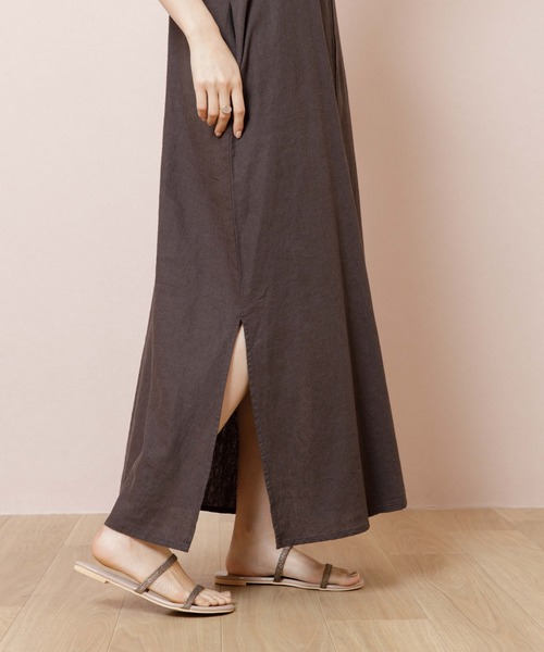 flower（フラワー）の「パイピングキャミワンピース（ワンピース・レディース・ベージュ/ブラック・FREE）」の12枚目の写真