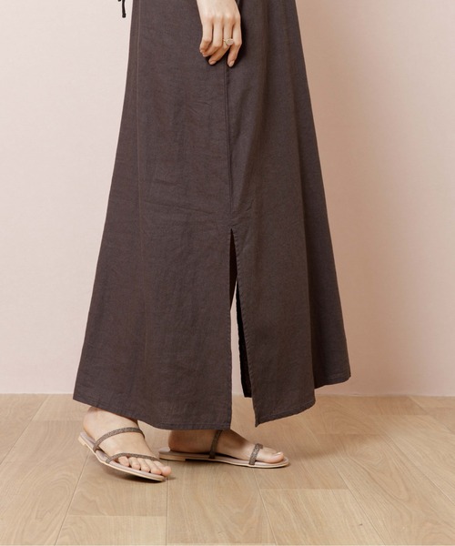 flower（フラワー）の「パイピングキャミワンピース（ワンピース・レディース・ベージュ/ブラック・FREE）」の14枚目の写真