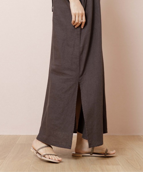 flower（フラワー）の「パイピングキャミワンピース（ワンピース・レディース・ベージュ/ブラック・FREE）」の15枚目の写真