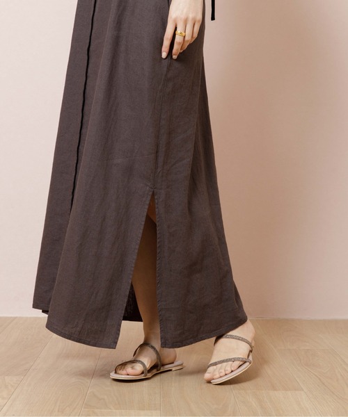 flower（フラワー）の「パイピングキャミワンピース（ワンピース・レディース・ベージュ/ブラック・FREE）」の16枚目の写真