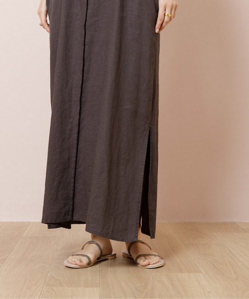 flower（フラワー）の「パイピングキャミワンピース（ワンピース・レディース・ベージュ/ブラック・FREE）」の17枚目の写真