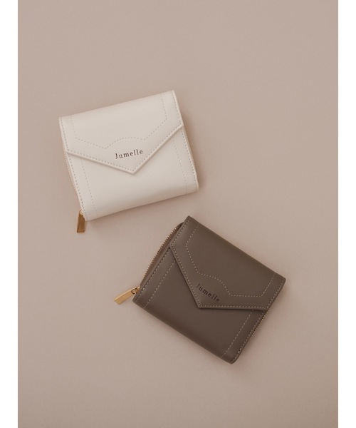 JUMELLE(ジュメロ)の「レターウォレット(財布・レディース・グレー/ホワイト・FREE)」の2枚目の写真