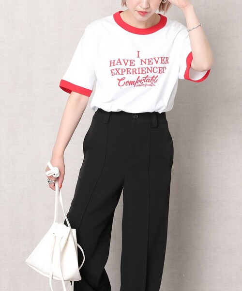 FREAK'S STORE（フリークスストア）の「【WEB限定】センターシームロールアップパンツ(カラーパンツ)（スラックス・レディース・ナチュラル/グレー/ブラック/グリーン・SMALL/MEDIUM）」の5枚目の写真