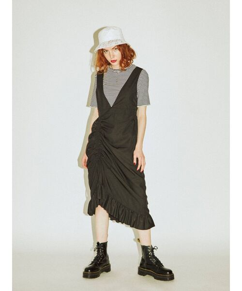 jouetie（ジュエティ）の「レースバケットハット（ハット・レディース・オフホワイト/ブラック/ライトブルー・FREE）」の4枚目の写真