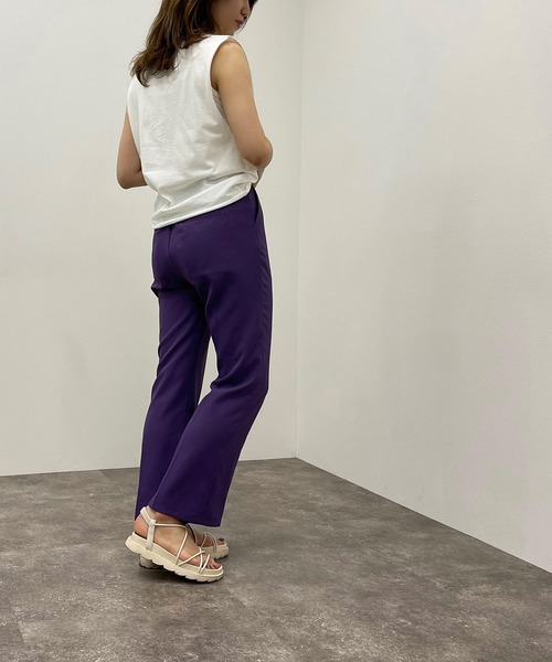 apres jour mignon（アプレジュールミニョン）の「コットンノースリカットソー【ZOZOTOWN限定アイテム】（Tシャツ/カットソー・レディース・ブラック/オフホワイト/グリーン系その他/パープル・X-LARGE/フリー）」の7枚目の写真