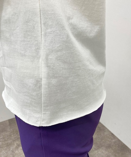 apres jour mignon（アプレジュールミニョン）の「コットンノースリカットソー【ZOZOTOWN限定アイテム】（Tシャツ/カットソー・レディース・ブラック/オフホワイト/グリーン系その他/パープル・X-LARGE/フリー）」の8枚目の写真