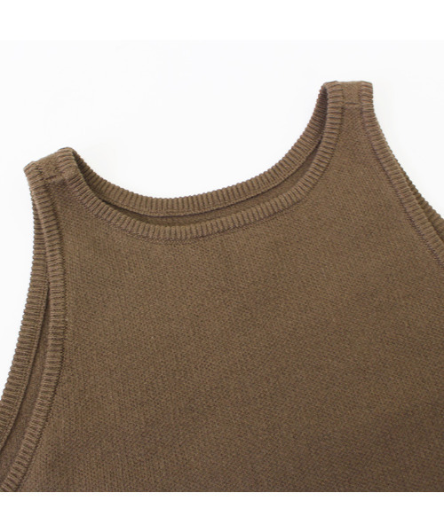 MODE ROBE(モードローブ)の「ニットタンクトップ(タンクトップ・レディース・ブラック/ブラウン/アイボリー・FREE)」の13枚目の写真