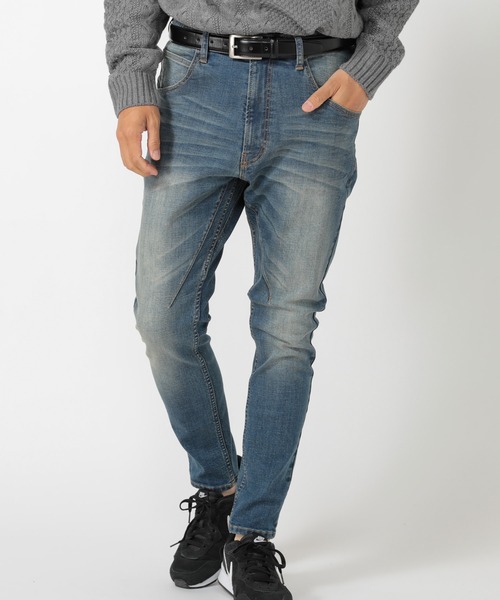 UNION STATION(ユニオンステーション)の「“Discovery Wednesday” 【折り返しの水曜日】【10ozハイパーストレッチ】 テーパードデニム(デニムパンツ・メンズ・ブルー・S/M/L)」の9枚目の写真