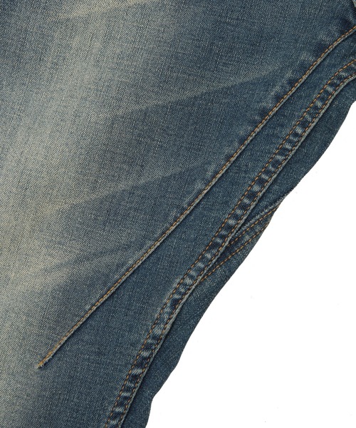 UNION STATION(ユニオンステーション)の「“Discovery Wednesday” 【折り返しの水曜日】【10ozハイパーストレッチ】 テーパードデニム(デニムパンツ・メンズ・ブルー・S/M/L)」の15枚目の写真