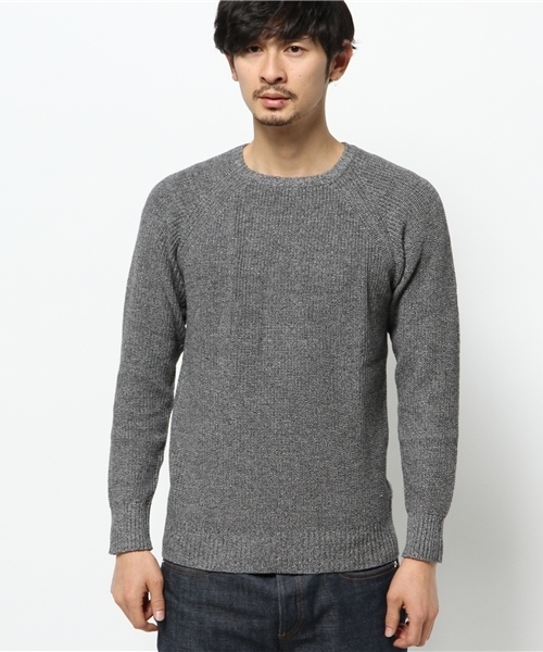 WEGO（ウィゴー）の「WEGO/片畦コットンニット（ニット/セーター・メンズ・ホワイト/ブラック系その他/ブルー/ブルー系その他・LARGE/MEDIUM）」の11枚目の写真