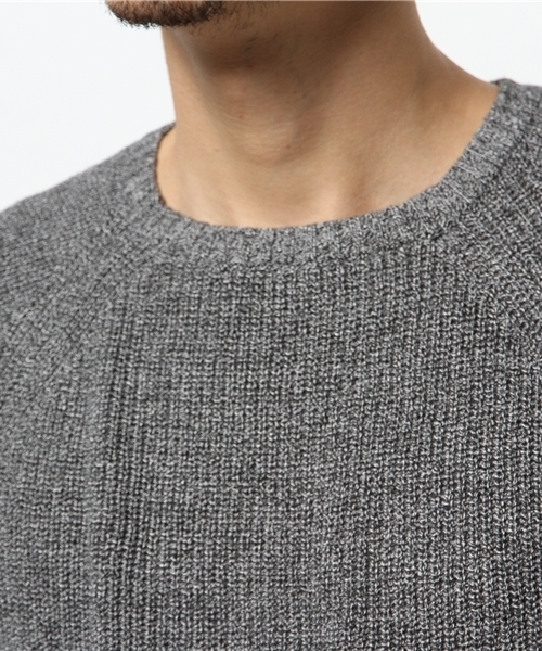 WEGO（ウィゴー）の「WEGO/片畦コットンニット（ニット/セーター・メンズ・ホワイト/ブラック系その他/ブルー/ブルー系その他・LARGE/MEDIUM）」の14枚目の写真