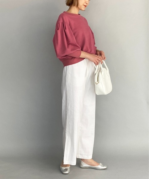 PICCIN（ピッチン）の「パワーショルダープルオーバー（スウェット・レディース・ブラック/オフホワイト/ピンク・M）」の19枚目の写真