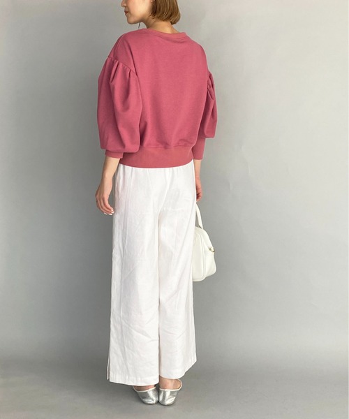 PICCIN（ピッチン）の「パワーショルダープルオーバー（スウェット・レディース・ブラック/オフホワイト/ピンク・M）」の20枚目の写真