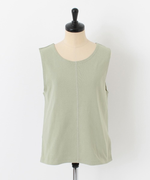 ITEMS URBANRESEARCH（アイテムズ アーバンリサーチ）の「アウトリンキングタンクトップ（タンクトップ・レディース・ブラック/ライトカーキ/オフホワイト・FREE）」の16枚目の写真