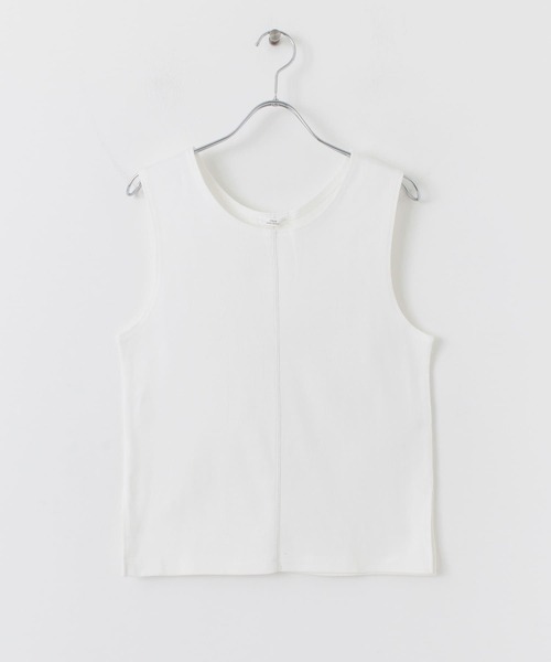 ITEMS URBANRESEARCH（アイテムズ アーバンリサーチ）の「アウトリンキングタンクトップ（タンクトップ・レディース・ブラック/ライトカーキ/オフホワイト・FREE）」の20枚目の写真