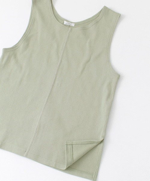 ITEMS URBANRESEARCH（アイテムズ アーバンリサーチ）の「アウトリンキングタンクトップ（タンクトップ・レディース・ブラック/ライトカーキ/オフホワイト・FREE）」の22枚目の写真