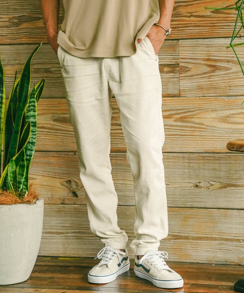 BAYFLOW(ベイフロー)の「FLOWカラーJOG2(その他パンツ・メンズ・ベージュ/ライトグリーン/アイボリー/チャコール・SMALL/MEDIUM/LARGE)」の1枚目の写真