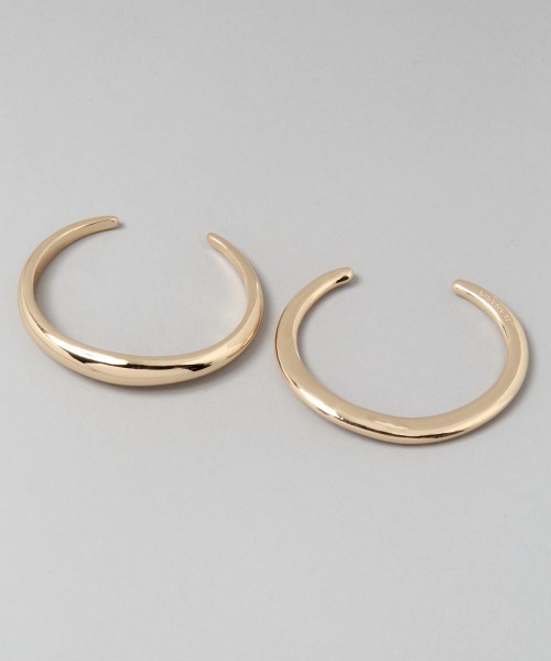 JEANASIS（ジーナシス）の「メタル2Pバングル/950415（バングル/リストバンド・レディース・シルバー/ゴールド・FREE）」の5枚目の写真