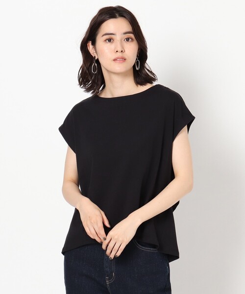 THE SHOP TK （ザ ショップ ティーケー ）の「◆裾タックトップス（Tシャツ/カットソー・レディース・チャコールグレー/ブラック/オフホワイト/ブラック系2/ブラウン系・12/13）」の18枚目の写真