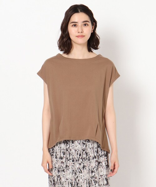 THE SHOP TK （ザ ショップ ティーケー ）の「◆裾タックトップス（Tシャツ/カットソー・レディース・チャコールグレー/ブラック/オフホワイト/ブラック系2/ブラウン系・12/13）」の22枚目の写真