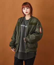 CUBE SUGAR | ナイロン × ボア リバーシブル MA-1(MA-1)