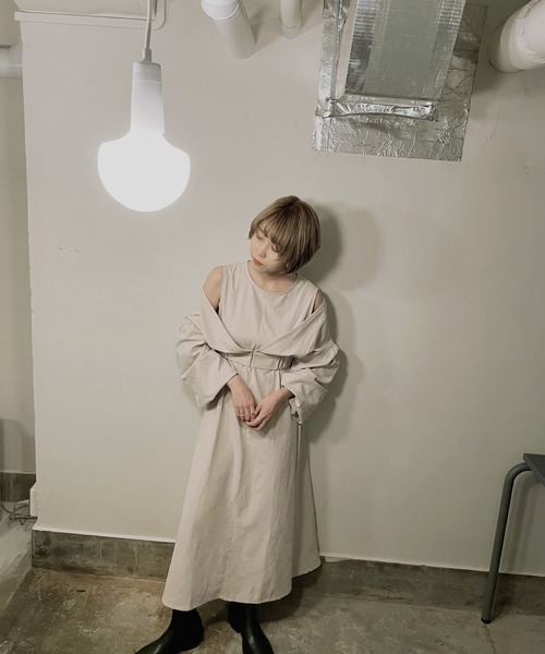 kivi（キヴィ）の「ボレロ2WAYワンピース（ワンピース・レディース・ブラック/アイボリー/キャメル/ダークブラウン・FREE）」の18枚目の写真