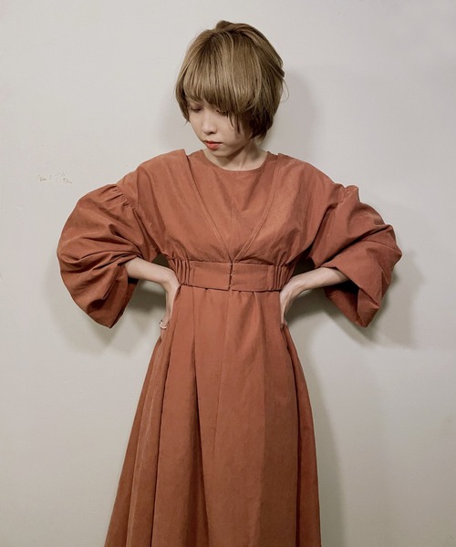 kivi（キヴィ）の「ボレロ2WAYワンピース（ワンピース・レディース・ブラック/アイボリー/キャメル/ダークブラウン・FREE）」の20枚目の写真