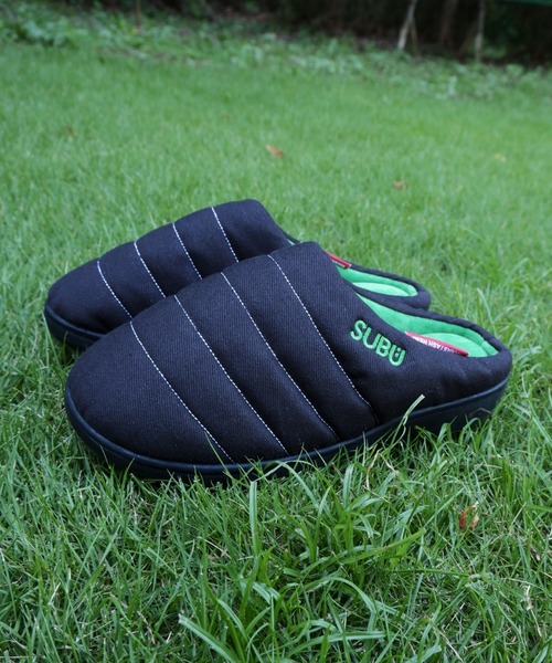 SUBU(スブ)の「SUBU × MANASTASH スブ × マナスタッシュ SUBU HEMP TWILL SANDAL スブヘンプツイルサンダル(サンダル・メンズ・ブラック/ナチュラル/グリーン・2/3)」の1枚目の写真