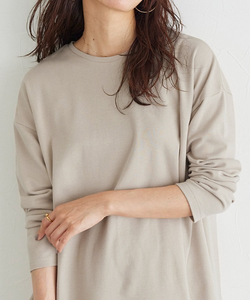 Pierrot(ピエロ)の「コットンポンチバックフレアカットソー(Tシャツ/カットソー・レディース・ブラック/ベージュ/パープル/グレー系その他・M/L)」の21枚目の写真