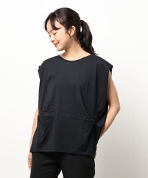 AMERICAN HOLIC | 天竺フレンチスリーブサイドタックカットプルオーバー(Tシャツ/カットソー)