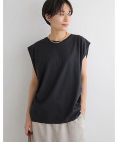 CINOH/チノ】COTTON JERSEY SLEEVELESS T-SHIRT/コットン