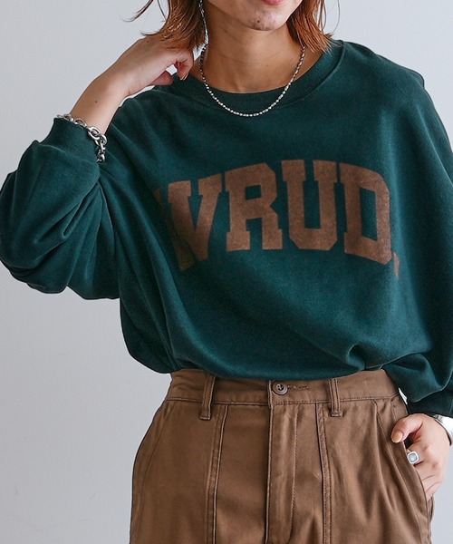 CIAOPANIC TYPY（チャオパニックティピー）の「【ZOZOTOWN限定】ユニセックスビッグシルエットクルーネックカレッジスウェット（スウェット・メンズ・ライトグレー/ネイビー/レッド/グリーン・M/L）」の3枚目の写真