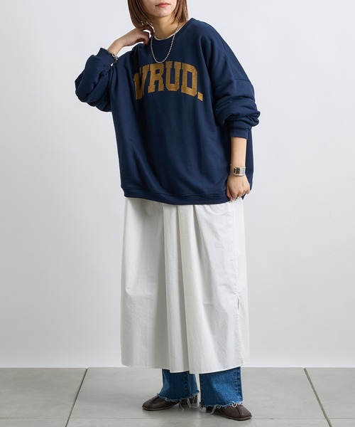 CIAOPANIC TYPY（チャオパニックティピー）の「【ZOZOTOWN限定】ユニセックスビッグシルエットクルーネックカレッジスウェット（スウェット・メンズ・ライトグレー/ネイビー/レッド/グリーン・M/L）」の20枚目の写真