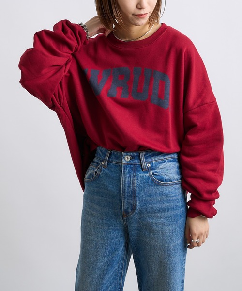 CIAOPANIC TYPY（チャオパニックティピー）の「【ZOZOTOWN限定】ユニセックスビッグシルエットクルーネックカレッジスウェット（スウェット・メンズ・ライトグレー/ネイビー/レッド/グリーン・M/L）」の9枚目の写真