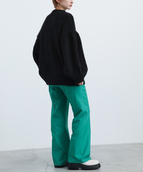 select MOCA(セレクトモカ)の「2021 AW クルーネックドロップショルダーボリュームニット(ニット/セーター・レディース・ブラック/ネイビー/ライム・FREE)」の19枚目の写真