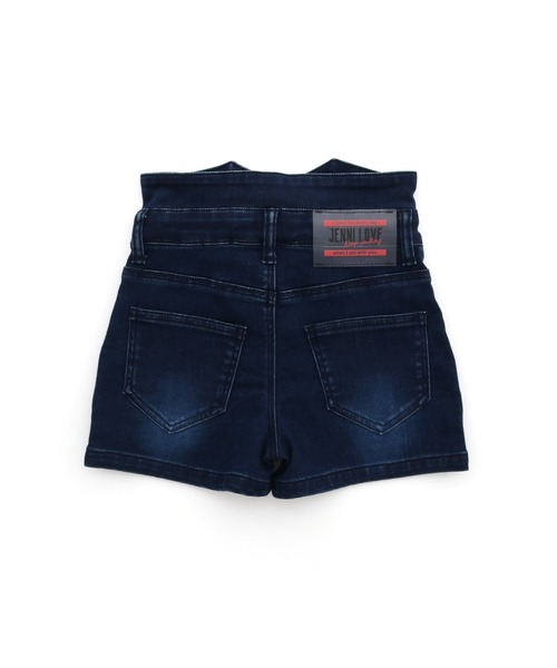 JENNI love(ジェニィラブ)の「ウエストボタンデニムショーパン(デニムパンツ・キッズ・ネイビー/ブルー・130cm/160cm/150cm/140cm)」の7枚目の写真