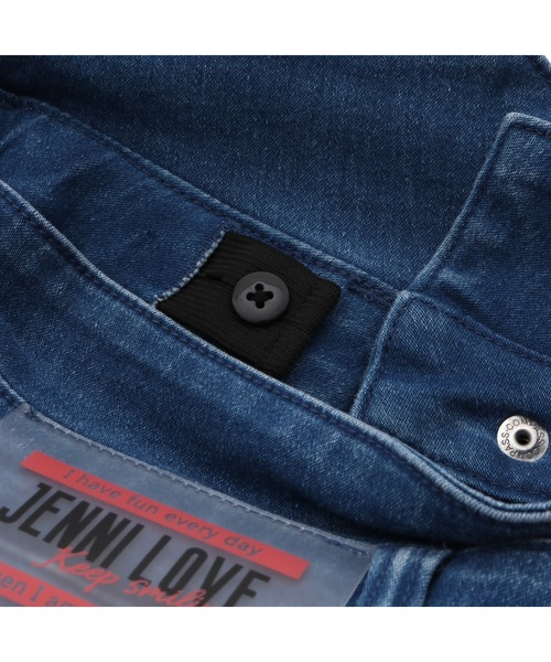 JENNI love(ジェニィラブ)の「ウエストボタンデニムショーパン(デニムパンツ・キッズ・ネイビー/ブルー・130cm/160cm/150cm/140cm)」の16枚目の写真