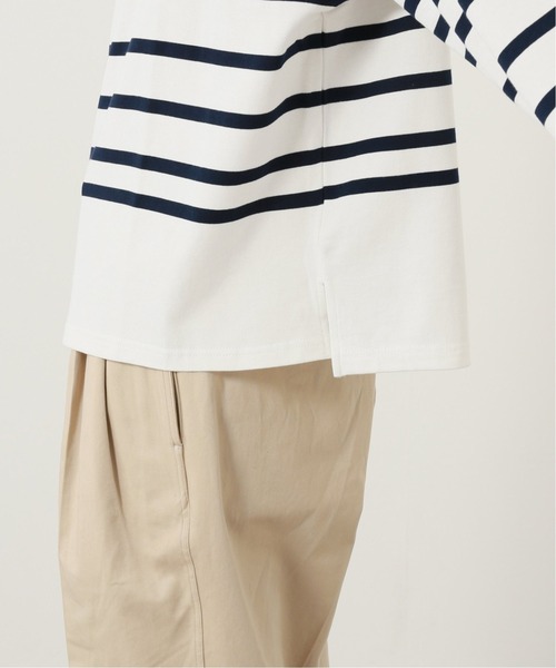 JOURNAL STANDARD（ジャーナルスタンダード）の「40/2 ドヅメ NAVAL BORDER ワイドシルエット L/S Tシャツ（Tシャツ/カットソー・メンズ・ブルー系その他/ネイビー・LARGE/X-LARGE/MEDIUM）」の11枚目の写真