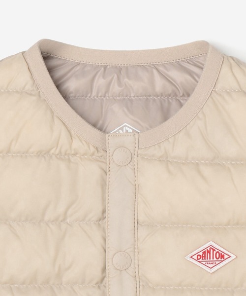 DANTON（ダントン）の「【DANTON】キッズ クルーネックインナーダウンベスト（ダウンベスト・キッズ・ブラック/ネイビー/ラベンダー/アイボリー・135/95/115）」の9枚目の写真