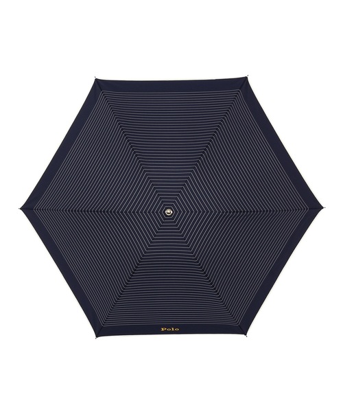 新品同　ラルフローレン　雨晴兼用　雨傘　日傘　ネイビー×白ドット×赤パイピング ラルフローレンネイビー×ホワイトの上品なドット柄の晴雨兼用