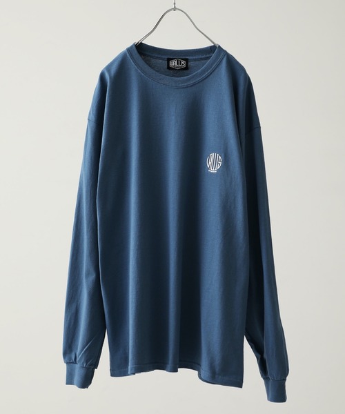VALLIS by FACTOTUM(ヴァリスバイファクトタム)の「【VALLIS by FACTOTUM】VALLIS別注サークルロゴロンT(Tシャツ/カットソー・メンズ・ライトベージュ/ダークグレー/ブルー/ネイビー・LARGE/MEDIUM)」の1枚目の写真