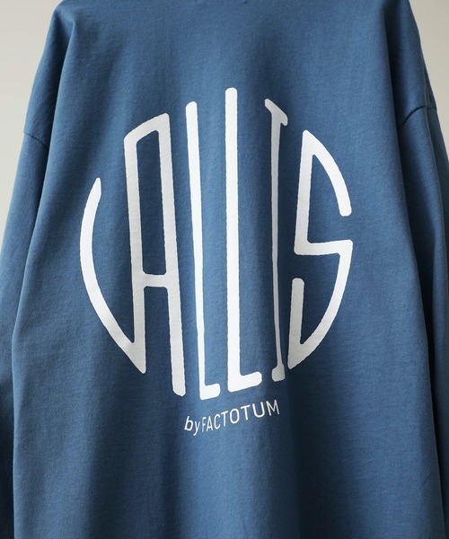 VALLIS by FACTOTUM(ヴァリスバイファクトタム)の「【VALLIS by FACTOTUM】VALLIS別注サークルロゴロンT(Tシャツ/カットソー・メンズ・ライトベージュ/ダークグレー/ブルー/ネイビー・LARGE/MEDIUM)」の13枚目の写真
