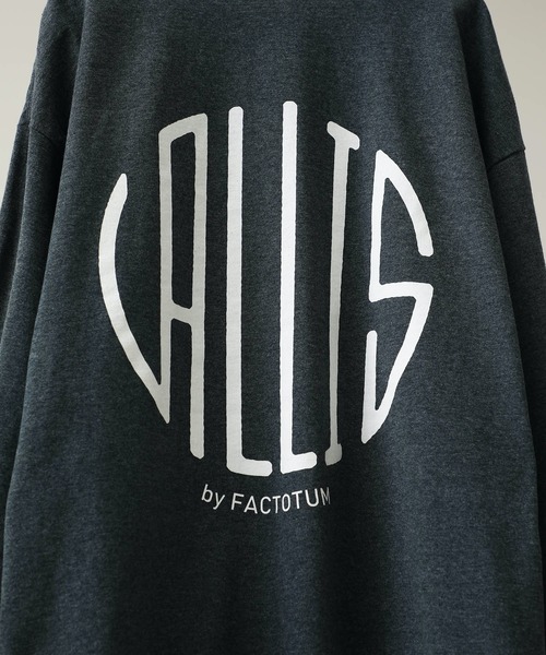 VALLIS by FACTOTUM(ヴァリスバイファクトタム)の「【VALLIS by FACTOTUM】VALLIS別注サークルロゴロンT(Tシャツ/カットソー・メンズ・ライトベージュ/ダークグレー/ブルー/ネイビー・LARGE/MEDIUM)」の15枚目の写真