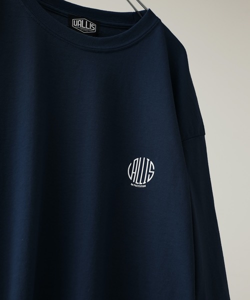 VALLIS by FACTOTUM(ヴァリスバイファクトタム)の「【VALLIS by FACTOTUM】VALLIS別注サークルロゴロンT(Tシャツ/カットソー・メンズ・ライトベージュ/ダークグレー/ブルー/ネイビー・LARGE/MEDIUM)」の16枚目の写真